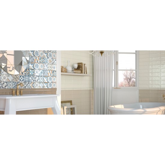 Πλακάκι Bulevar Vison 10x30.5 Γυαλιστερό Μπεζ